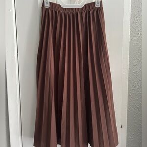 Brown Midi Skirt